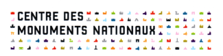 Logo Centre des Monuments Nationaux Logo Centre des Monuments Nationaux avec plusieurs petits pictogrammes colorés qui représentent des monuments nationaux