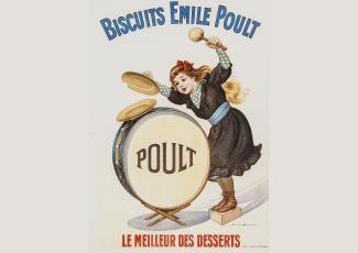 Biscuits Emile Poult Affiche de Firmin Bouisset
